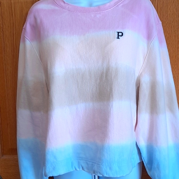 PINK Victoria's Secret Tops - PINK Victoria Secret Ombre Sweatshirt